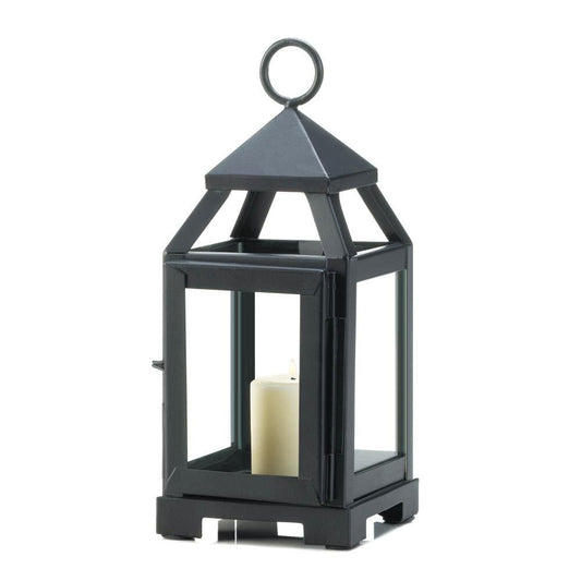 BLACK MINI CONTEMPORARY LANTERN