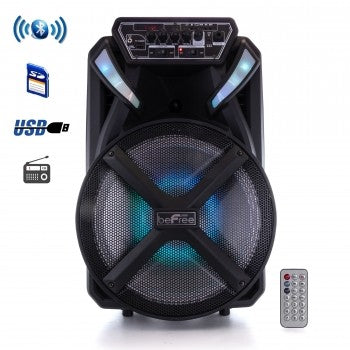 BEFREE SOUND 12 INCH BT PORTABLE RECHARGEABLE PARTY SPEAKER