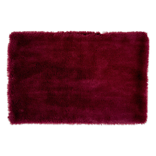 CAGE LINER FAUX FUR CRANBERRY/WHITE LG